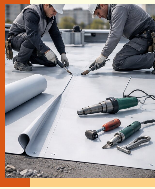 Гидроизоляция мембранной кровли в Борисоглебске: монтаж и ремонт быстро