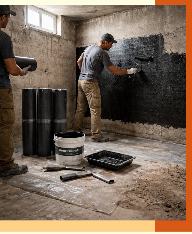 Гидроизоляция подвала в Борисоглебске от 3641 руб. под ключ | Профессионально — ТепломастерБрс