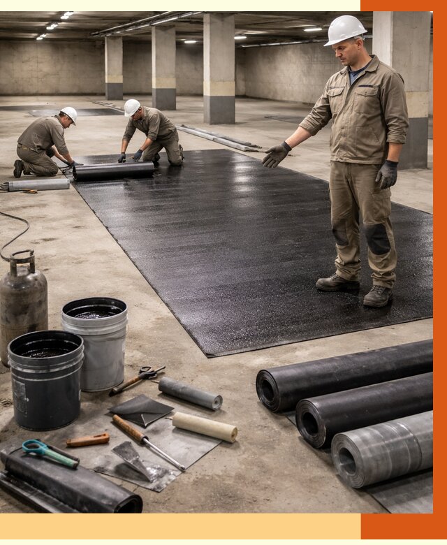 Гидроизоляция паркинга в Борисоглебске от 1248 руб/м² — профессиональная защита | ТепломастерБрс