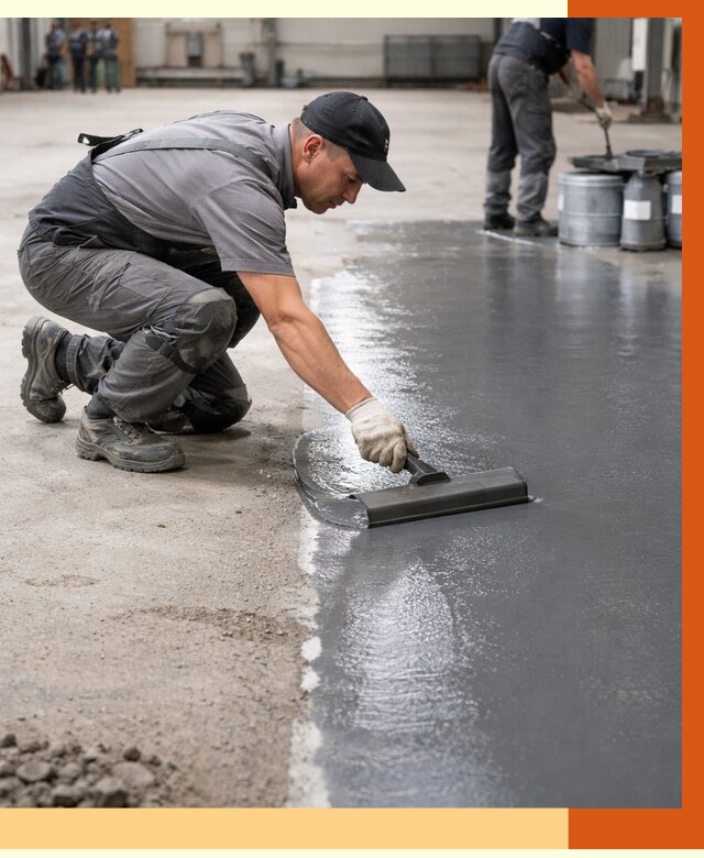 Гидроизоляция промышленного пола в Борисоглебске от 1248 руб./м2 — ТепломастерБрс специалисты под ключ