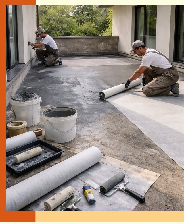 Гидроизоляция террасы в Борисоглебске — надежная защита от влаги и протечек