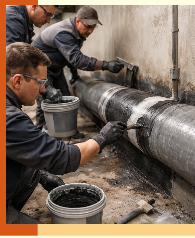 Гидроизоляция труб в Борисоглебске — защита и герметизация коммуникаций