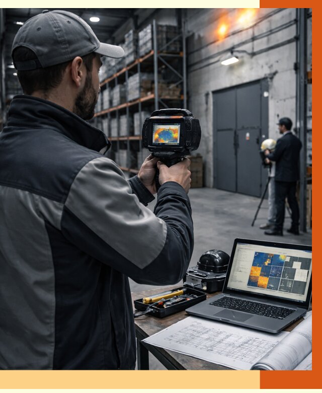 Тепловизионное обследование склада в Борисоглебске от 6763 руб. | ТепломастерБрс