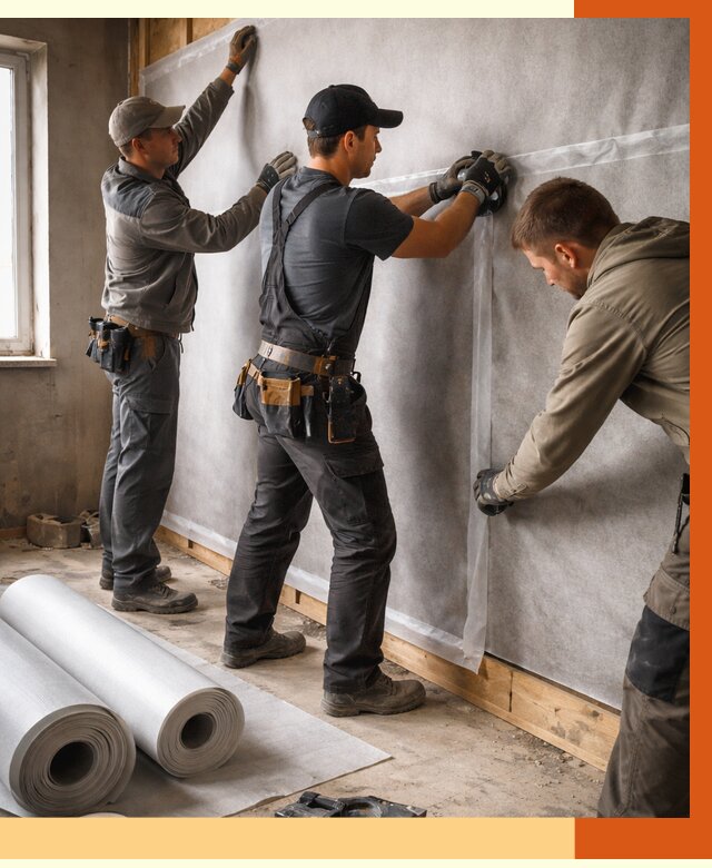 Монтаж ветроизоляции в Борисоглебске от 4682 руб./м2 — профессионально | ТепломастерБрс