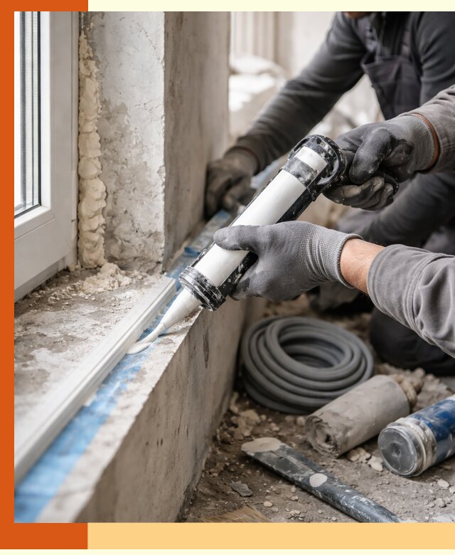 Герметизация стыков и примыканий зданий в Борисоглебске